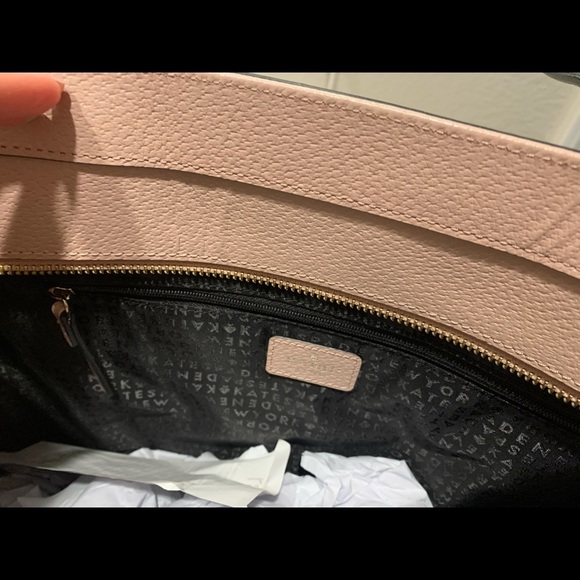 Kate Spade Grand Street Sadie Leather Tote Pink & Black - Picture 8 of 12